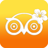 TripAdvisor logo with Hawaiian flower and orange gradient